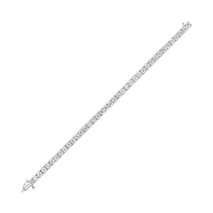 14KT White Gold & Diamond Classic Book Tennis Bracelet   - 10 ctw