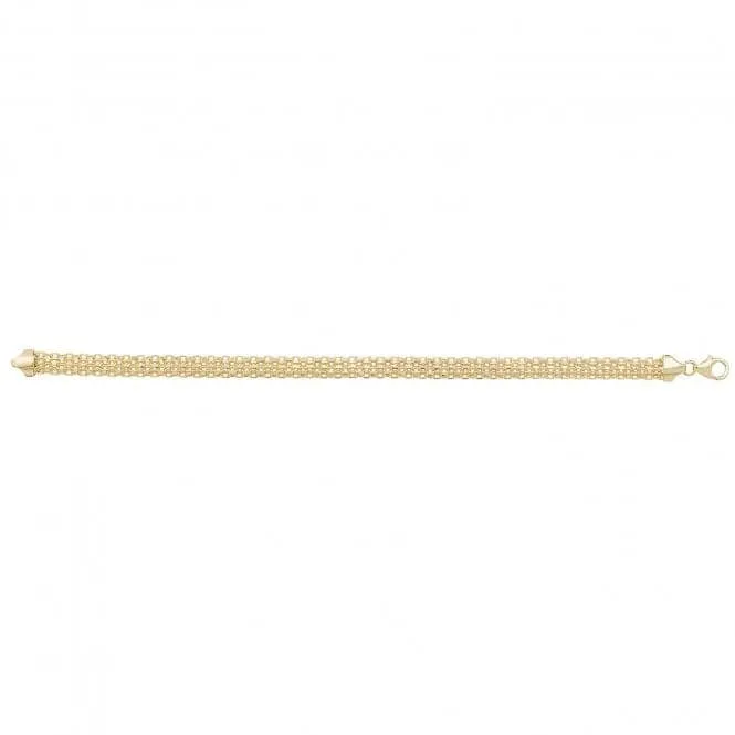 9ct Yellow Gold Ladies Bracelet NK086B