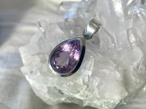 Amethyst Ansley Pendant - Faceted Reg. Teardrop