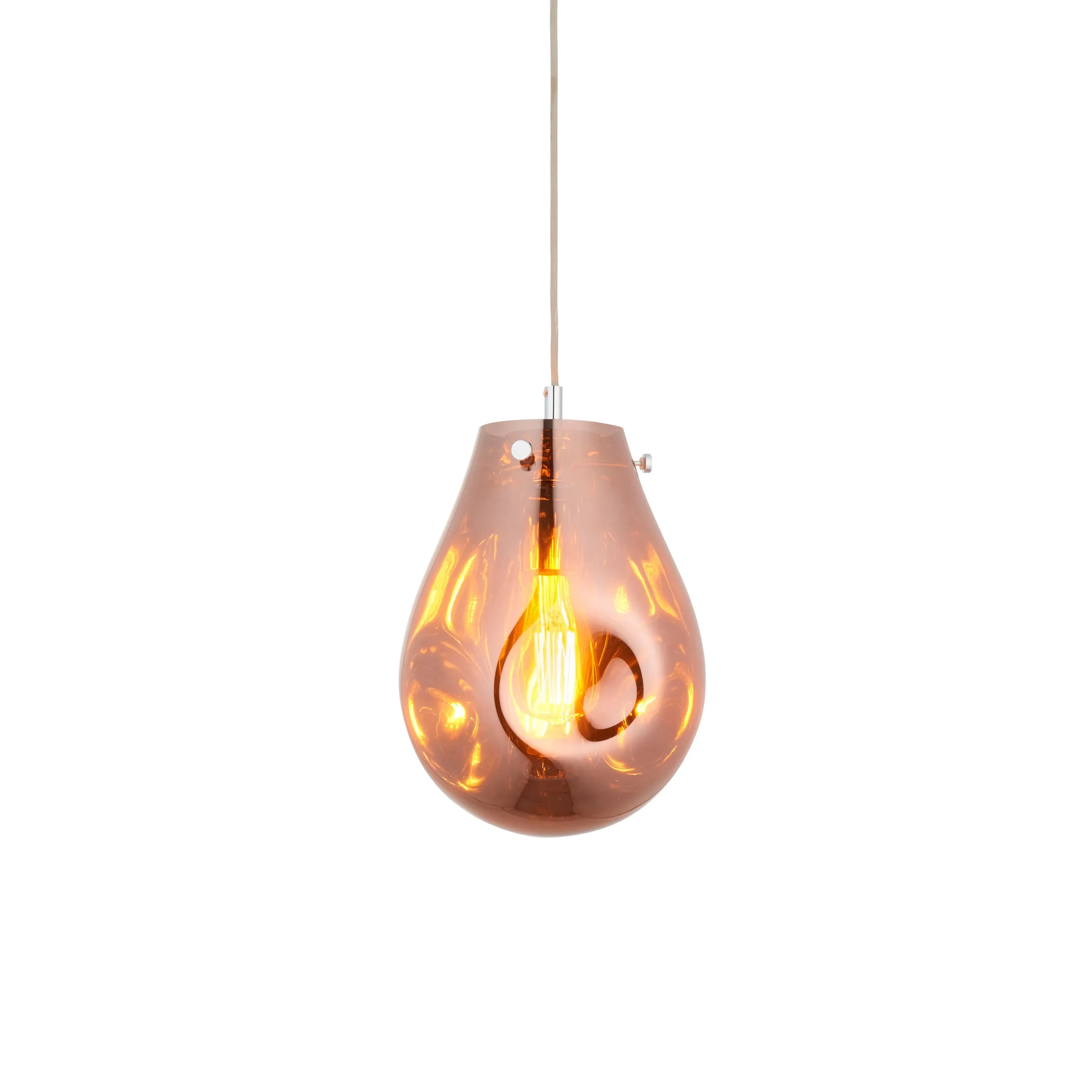 Amos Iris Pendant Copper Small