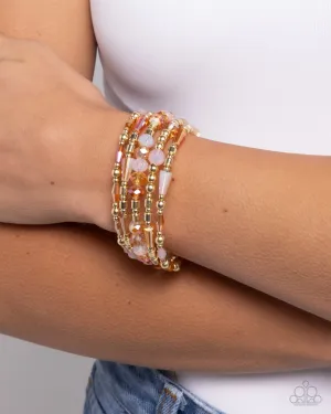 Bracelets Seasoned Stack - Orange B2329