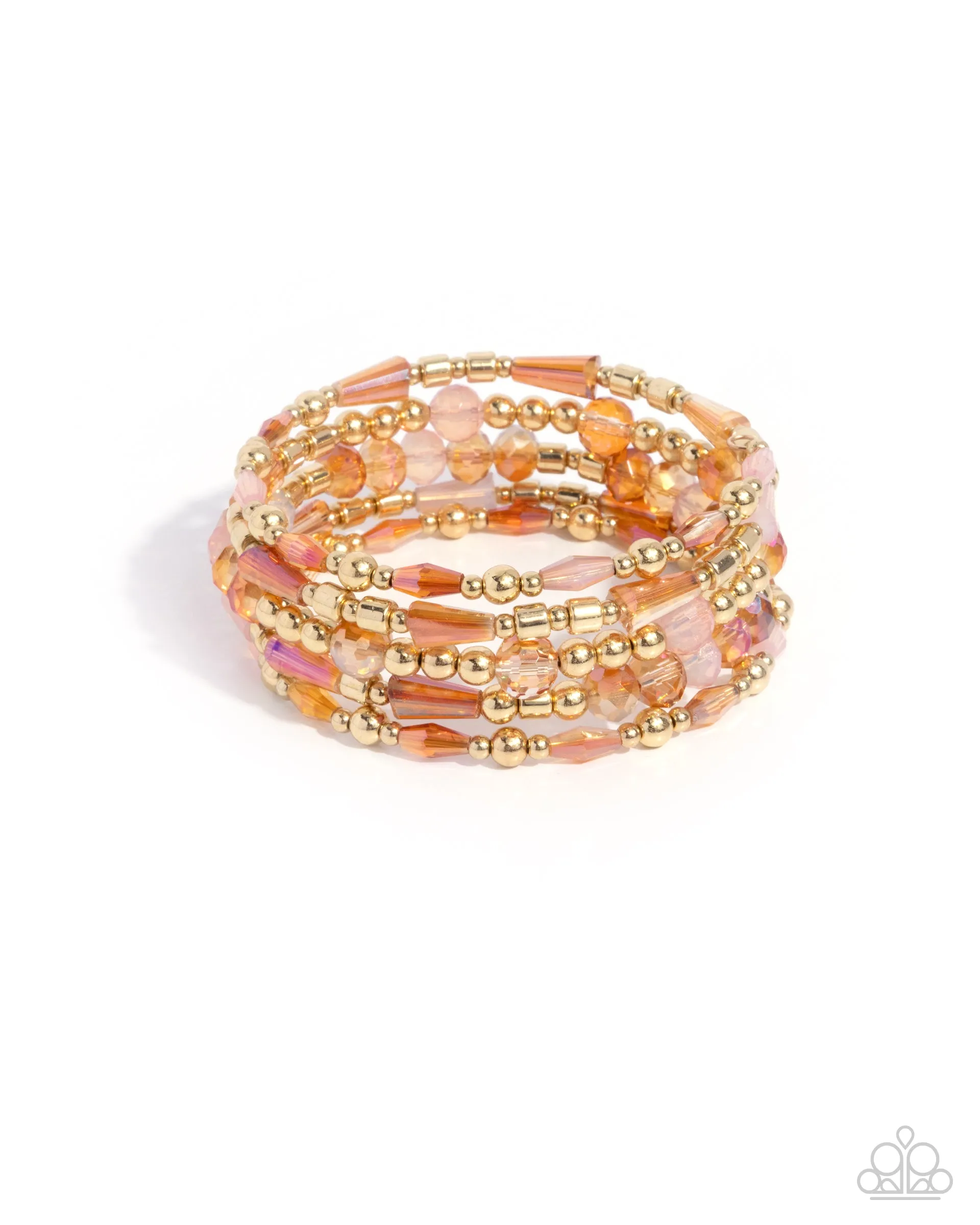 Bracelets Seasoned Stack - Orange B2329