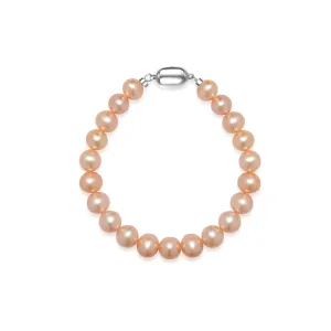 Brilliant Lustre Pink Freshwater Pearl Bracelet WB00171