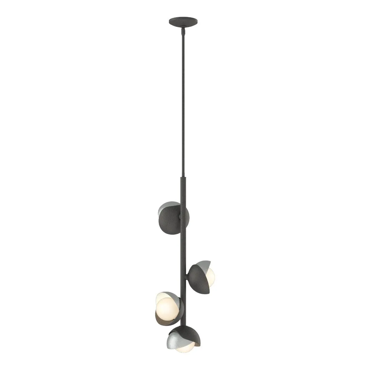 Brooklyn 12 in. 4 lights Pendant Light Natural Iron finish