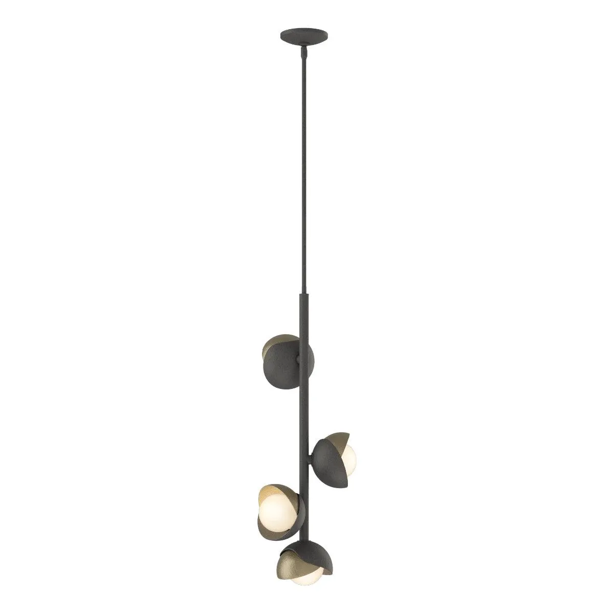 Brooklyn 12 in. 4 lights Pendant Light Natural Iron finish