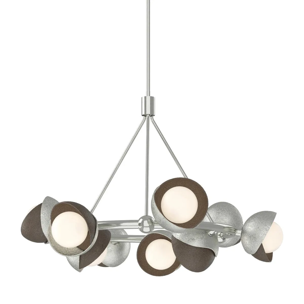 Brooklyn 32 in. 9 lights Pendant Light Sterling Finish