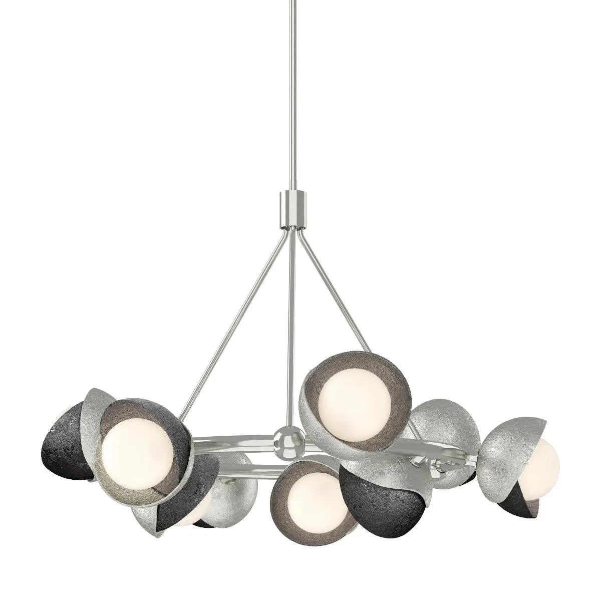 Brooklyn 32 in. 9 lights Pendant Light Sterling Finish