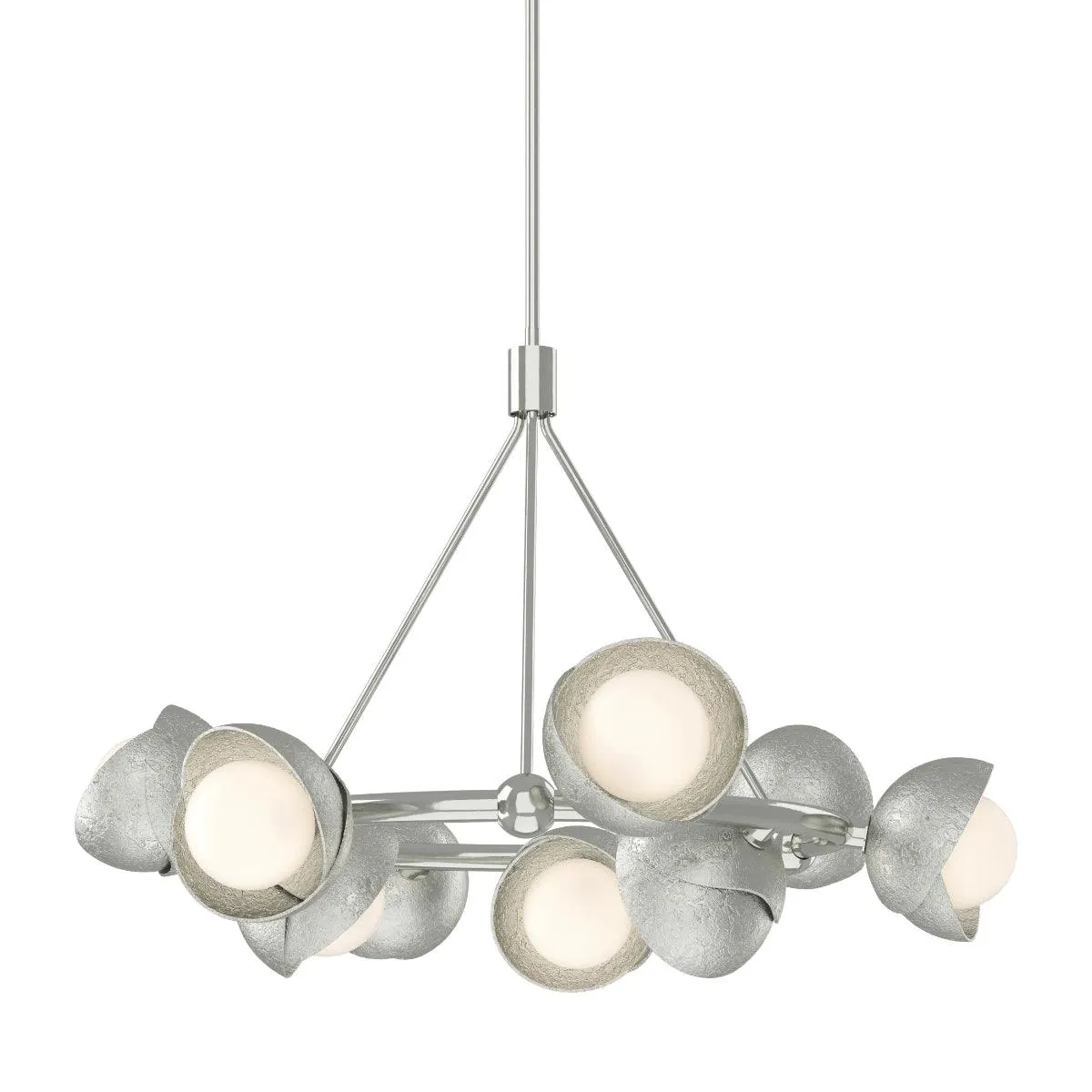 Brooklyn 32 in. 9 lights Pendant Light Sterling Finish