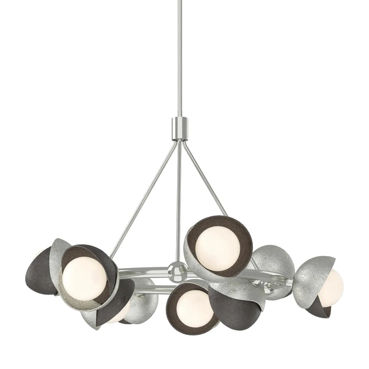 Brooklyn 32 in. 9 lights Pendant Light Sterling Finish