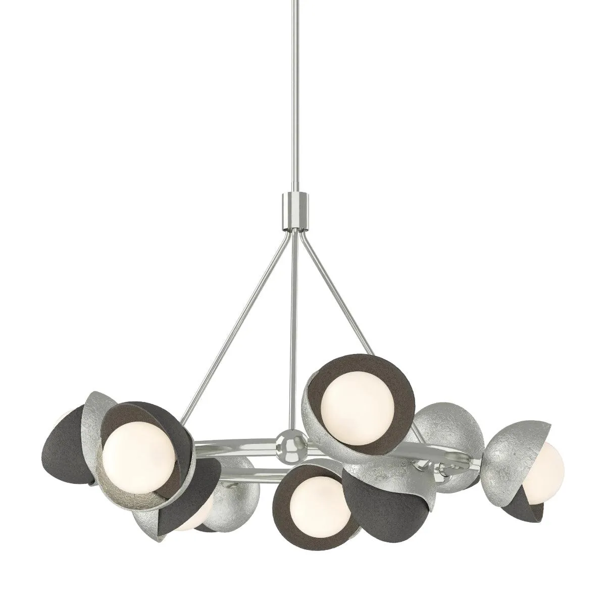 Brooklyn 32 in. 9 lights Pendant Light Sterling Finish