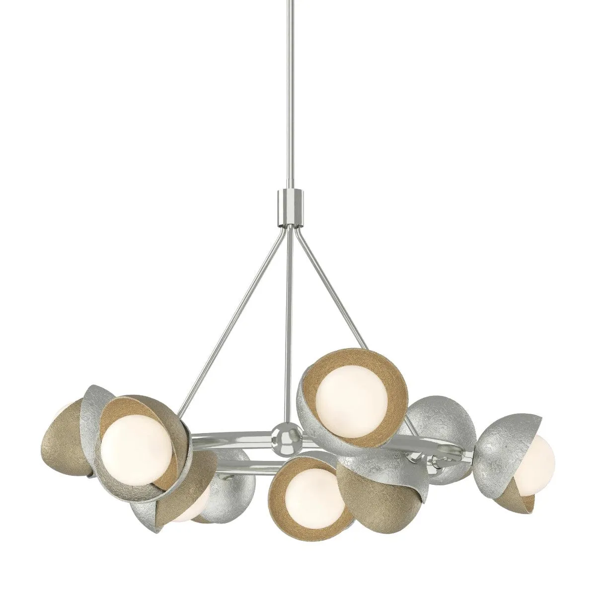 Brooklyn 32 in. 9 lights Pendant Light Sterling Finish