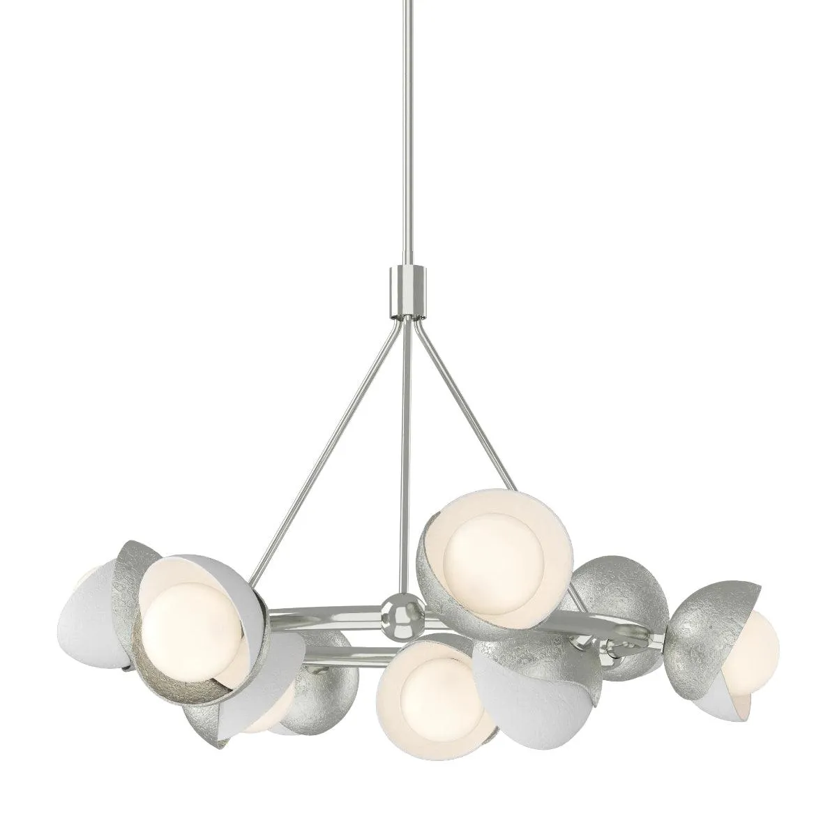 Brooklyn 32 in. 9 lights Pendant Light Sterling Finish