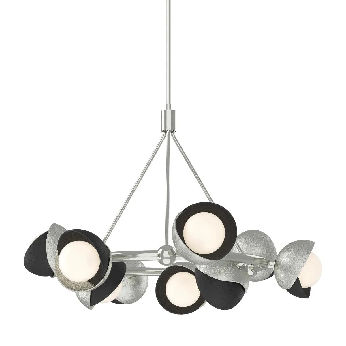 Brooklyn 32 in. 9 lights Pendant Light Sterling Finish