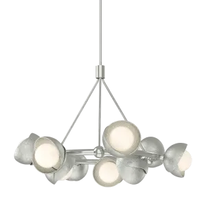 Brooklyn 32 in. 9 lights Pendant Light Sterling Finish