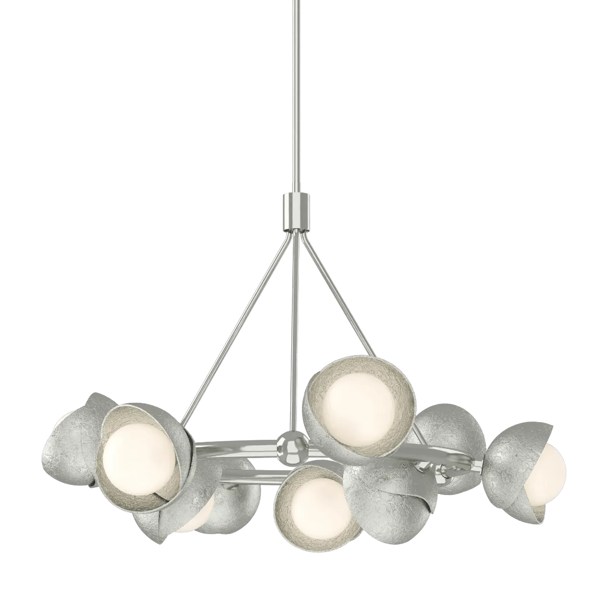 Brooklyn 32 in. 9 lights Pendant Light Sterling Finish