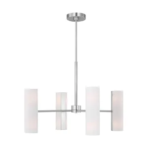 Capalino 30 in. 4 Lights Pendant light Brushed Steel finish