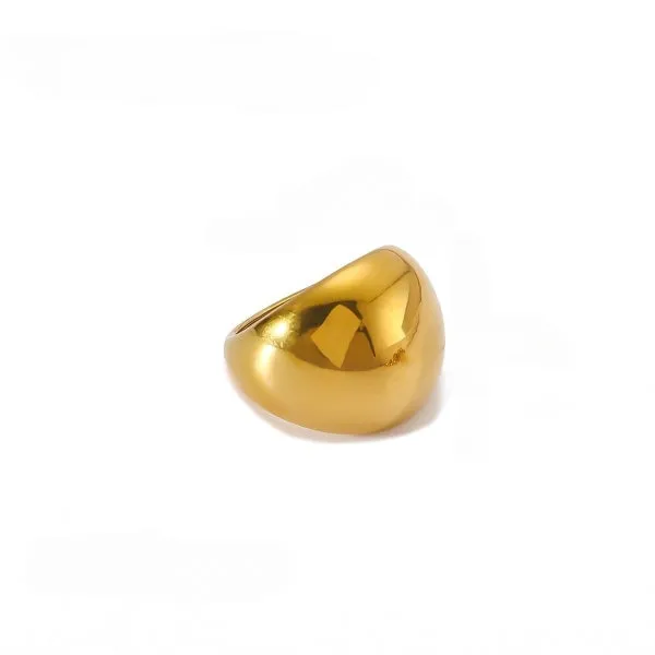 Chunky Cupola Gold Ring JLTR0442