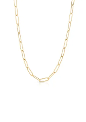 Chunky Monaco Choker in Gold