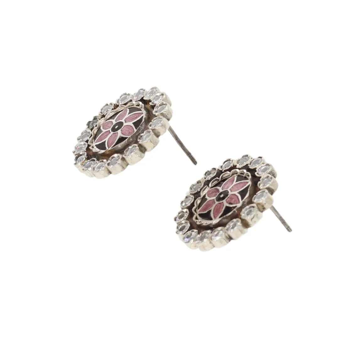 Classic Charm: Elegant Sangeeta Boochra Silver Handcrafted Earrings