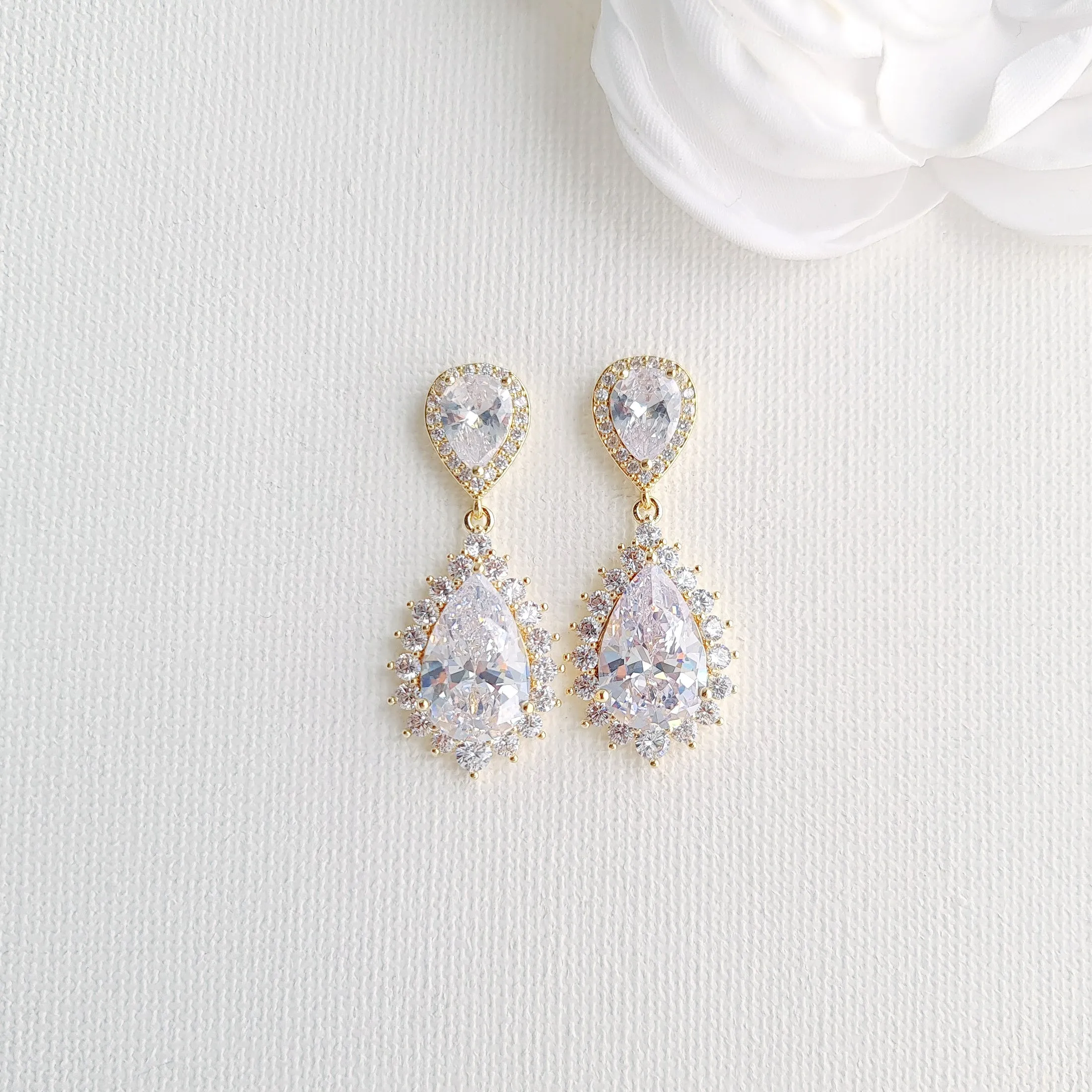 Classic Short Drop Earrings-Raya