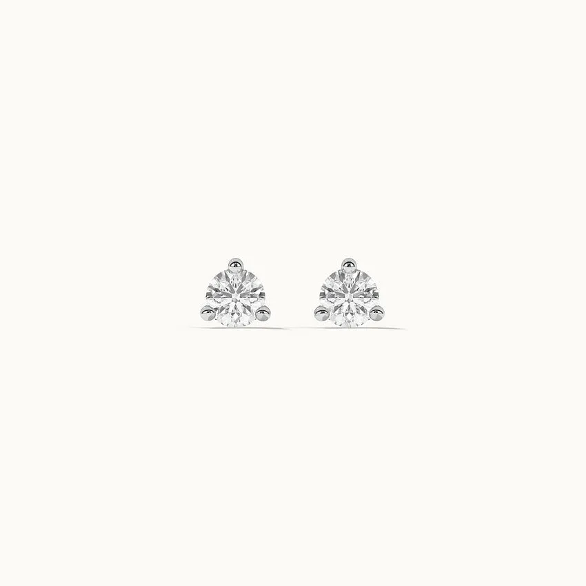 Classic Small Solitaire Earrings