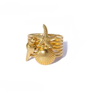 Coastal Charm Stackable Gold Ring JLTR0458