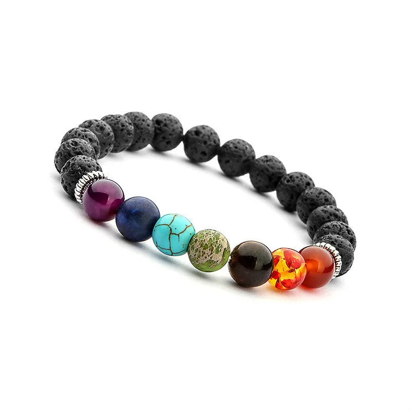 Colorful Chakra Yoga Energy Balance Bracelet