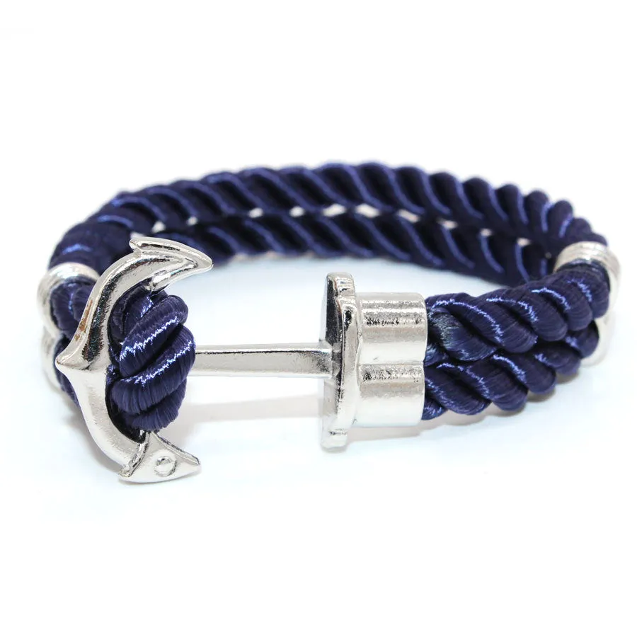 Colorful rope anchor bracelet