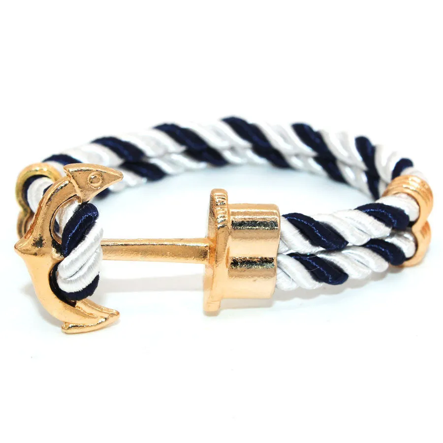 Colorful rope anchor bracelet