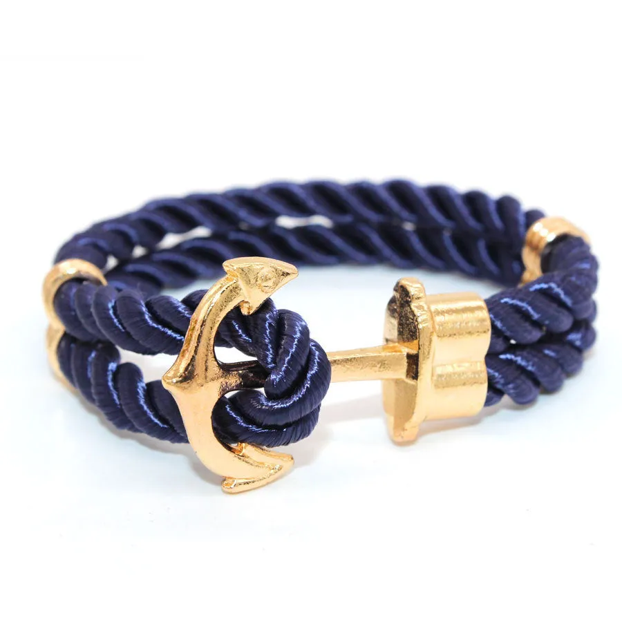 Colorful rope anchor bracelet