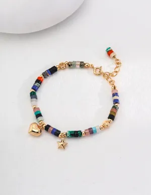 Colorful Sunset Gemstone Bracelet