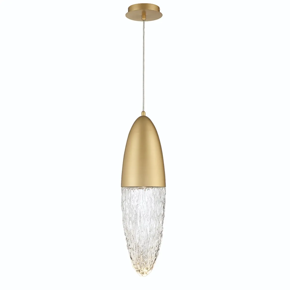 Ecrou 7 in. LED Pendant Light Gold Finish