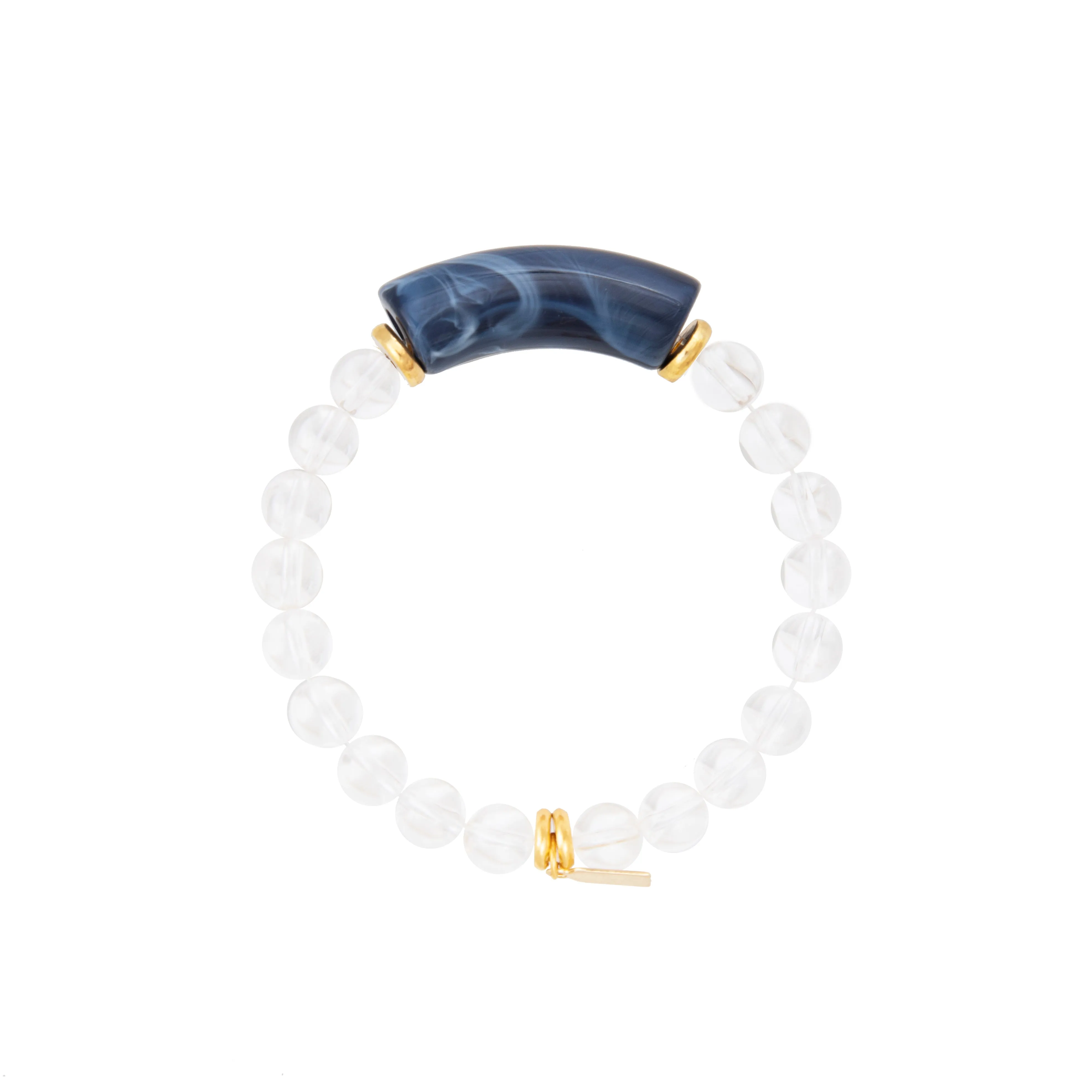 Enamel Bamboo Bubble Bracelet, Air