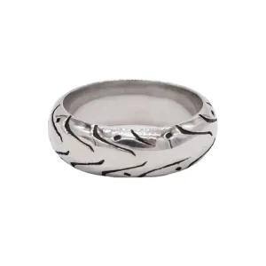 Everyday Genie Men's Rings - Titanium Steel Retro and Simple Design