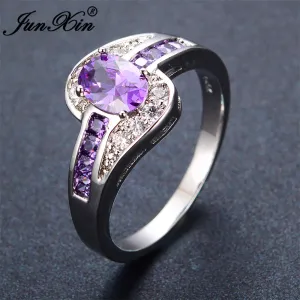 Female Purple Oval Ring