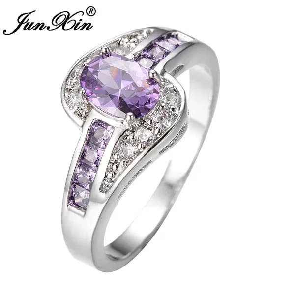 Female Purple Oval Ring