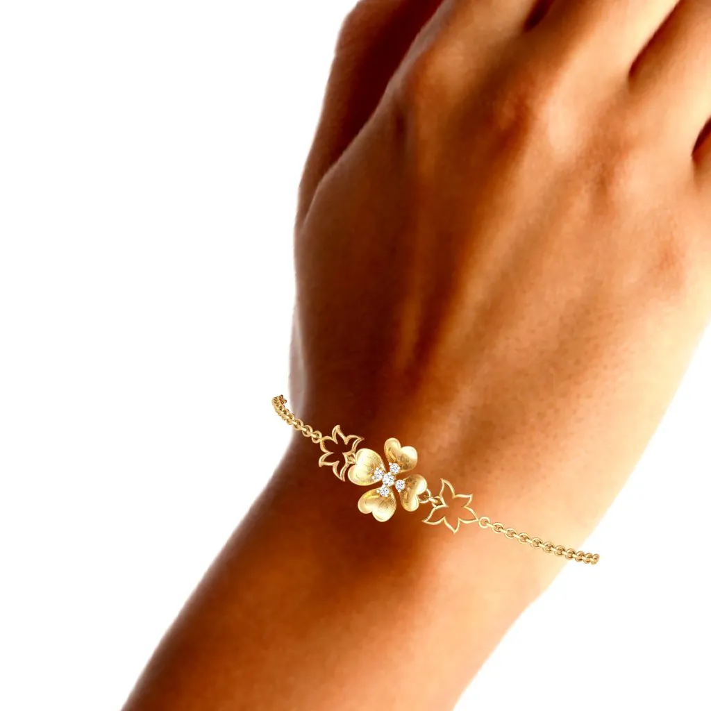 Floral And Petal Bracelet