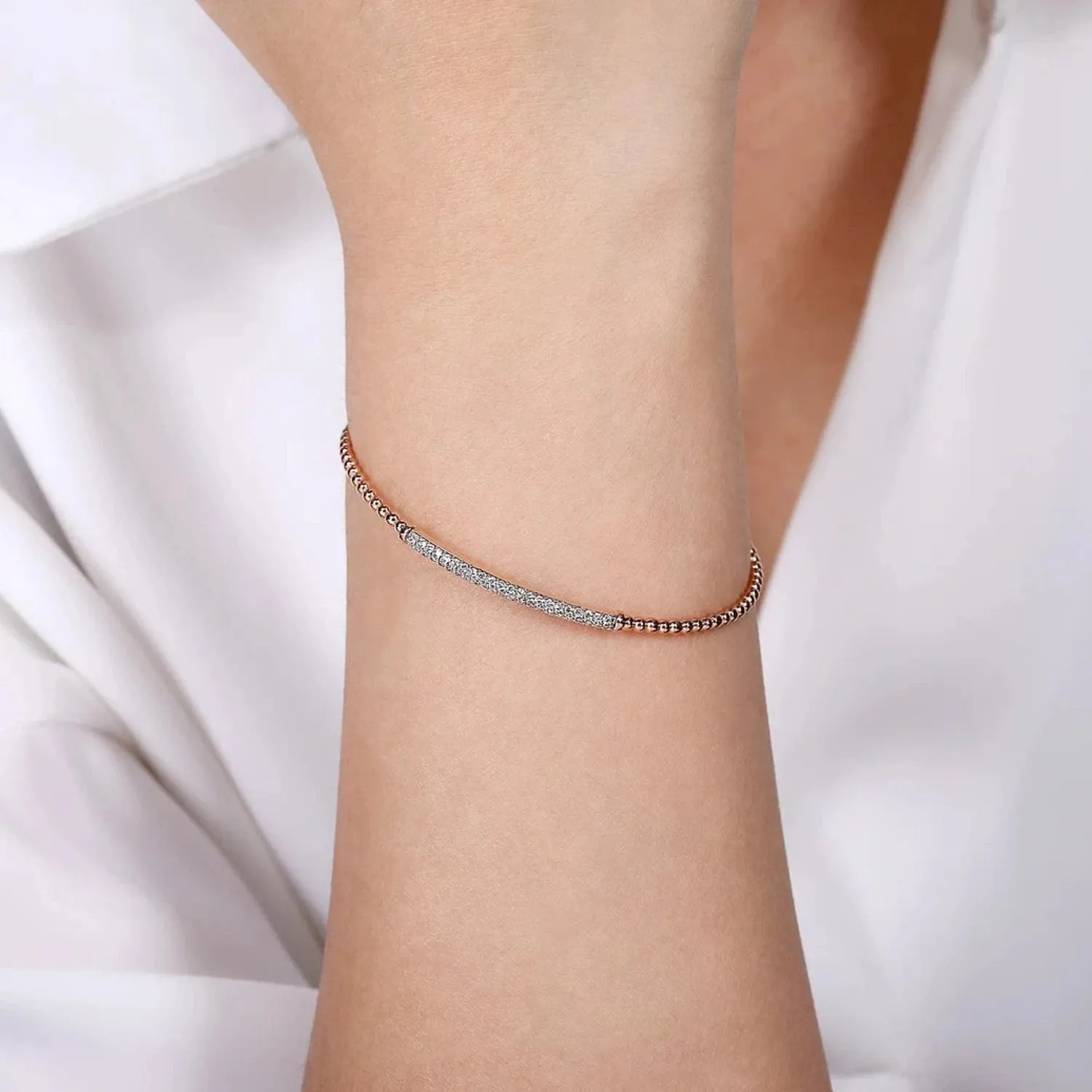 Gabriel & Co. Bujukan Pave Diamond Bar Bracelet