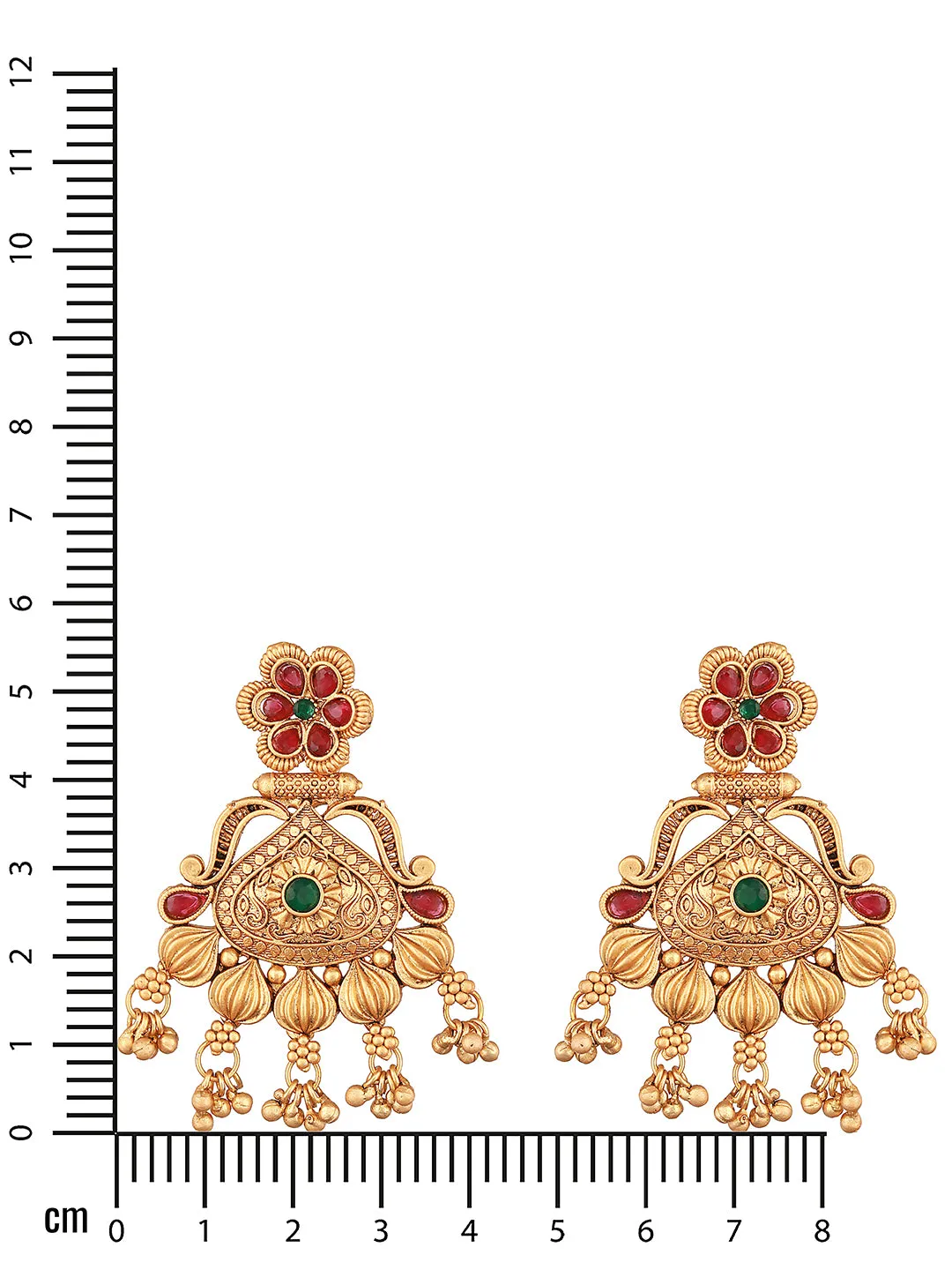 Gold-Toned Classic Jhumkas Earrings