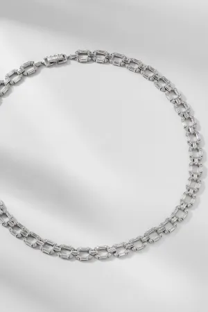 GWEN LINK CZ COLLAR NECKLACE