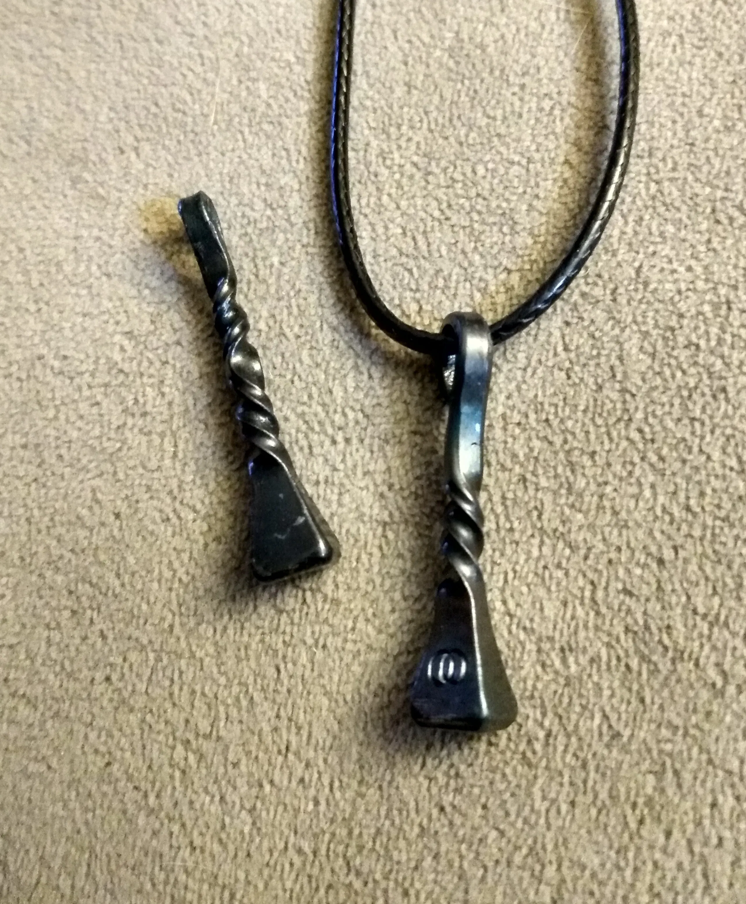 Horseshoe Nail Necklace Pendants