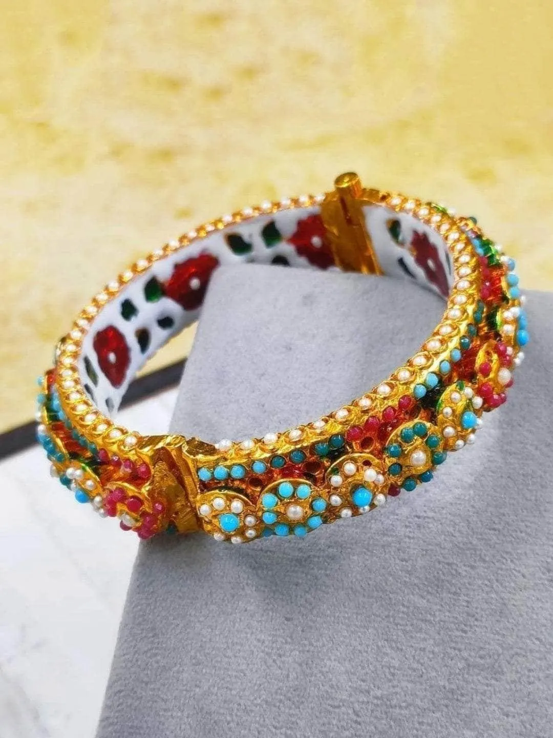 Indo Western Colorful Beaded Bangle