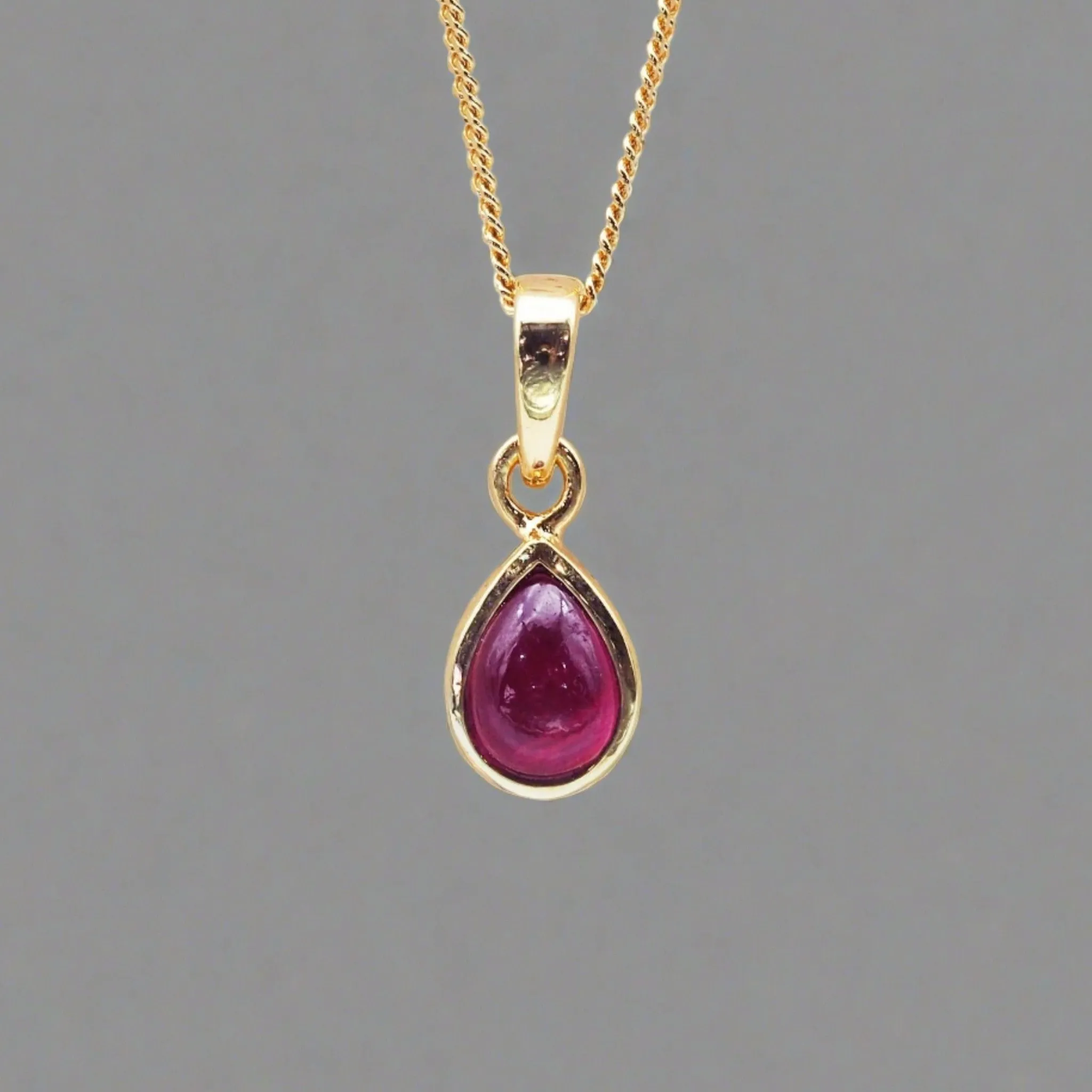 January Birthstone Necklace - Garnet