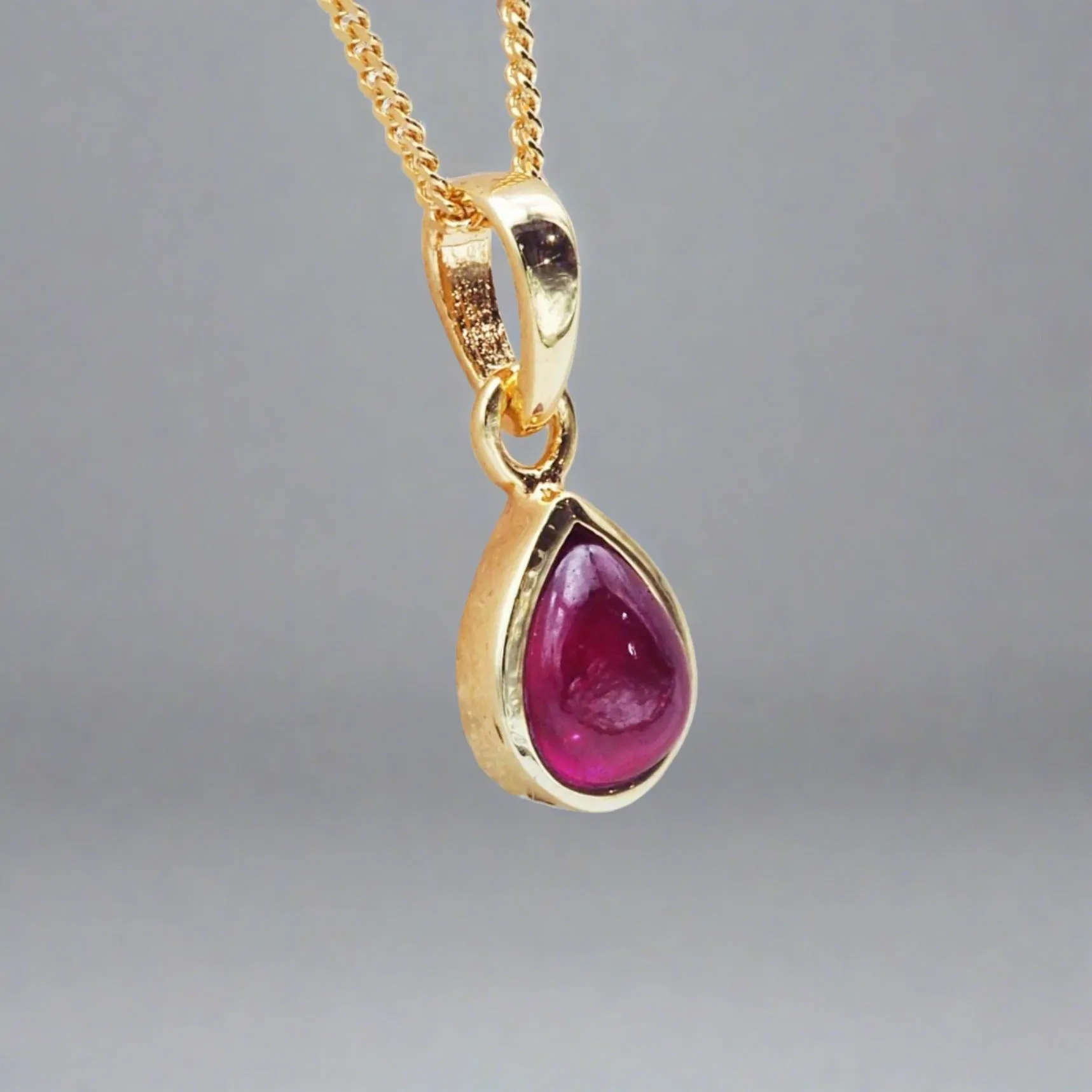 January Birthstone Necklace - Garnet