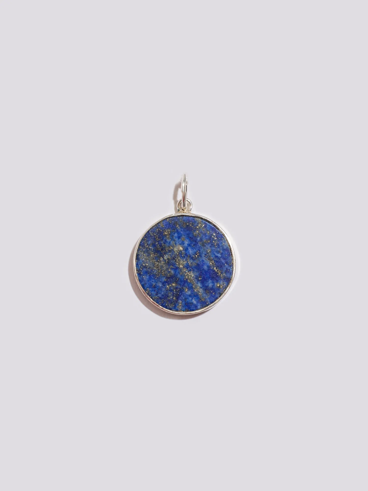 Jessica Lapis Coin Pendant