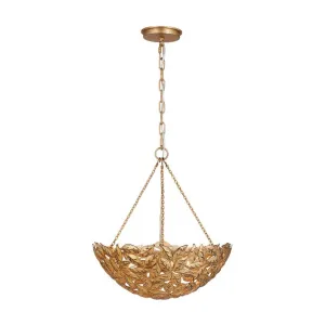 Kelan 16 in. 3 Lights Pendant Light Gold Finish