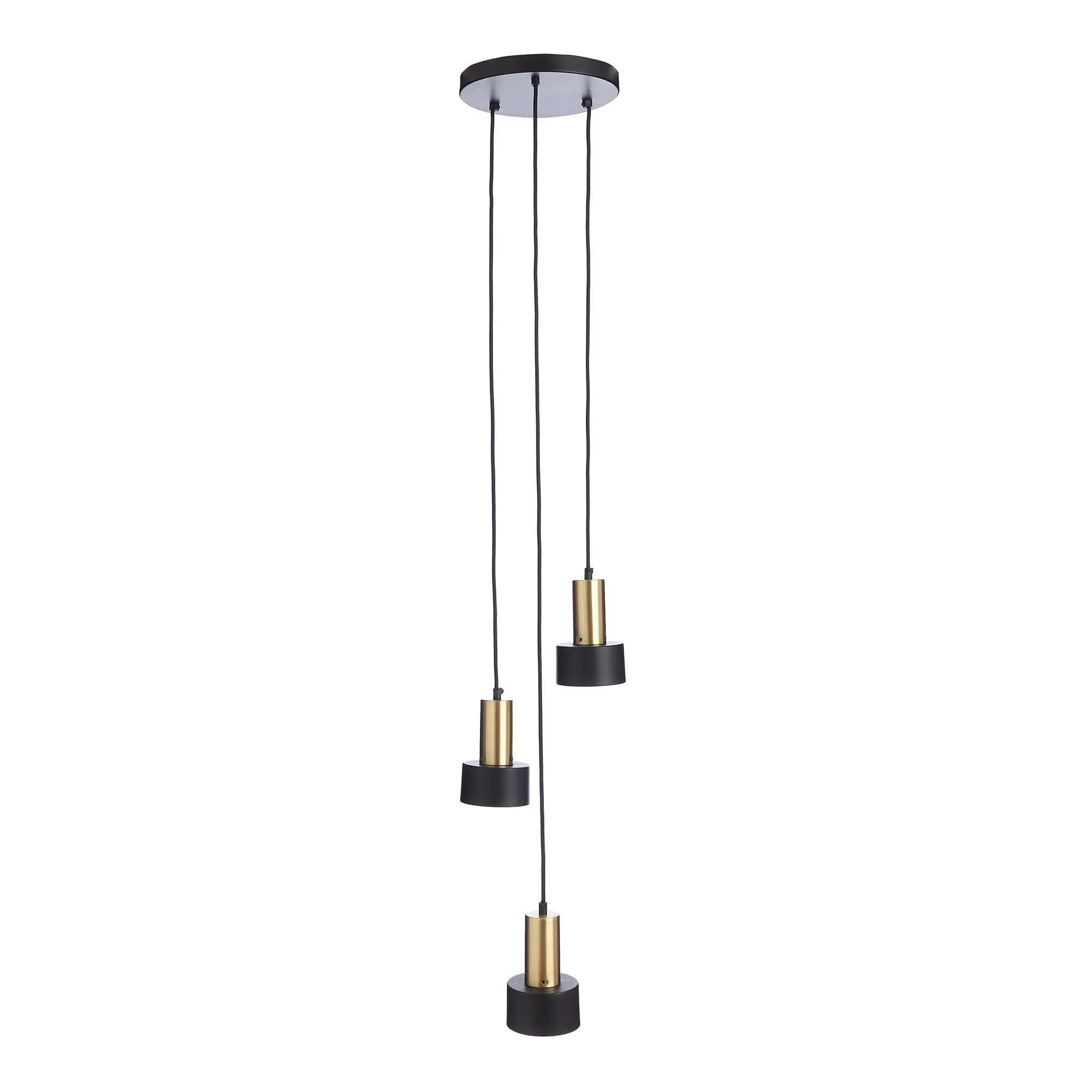 Kurchi Pendant Light [Black/Brass]