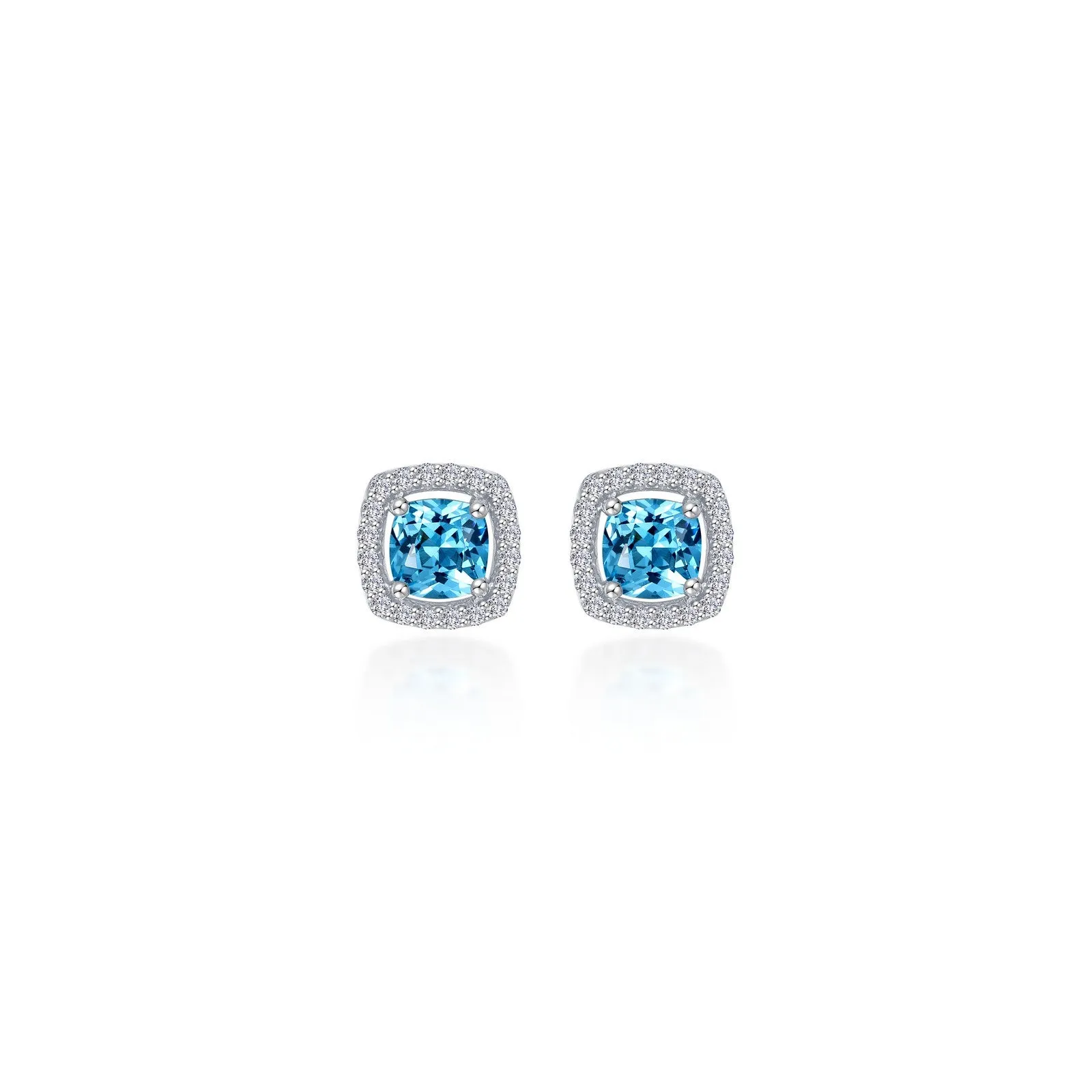 Lafonn Classic Cushion Blue Blue Topaz Earring E0329BTP00