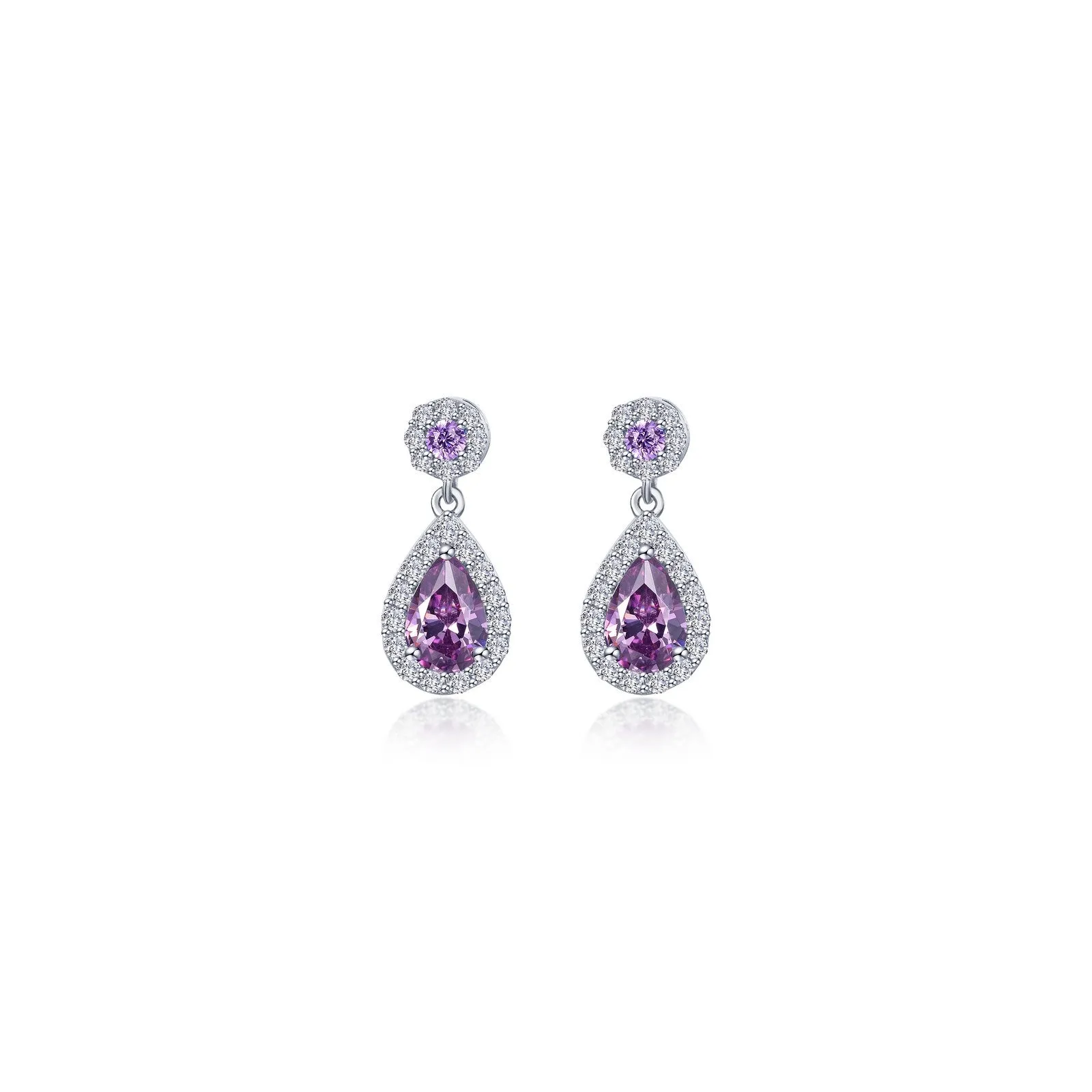 Lafonn Classic Pear Amethyst Amethyst Earring E0590AMP00