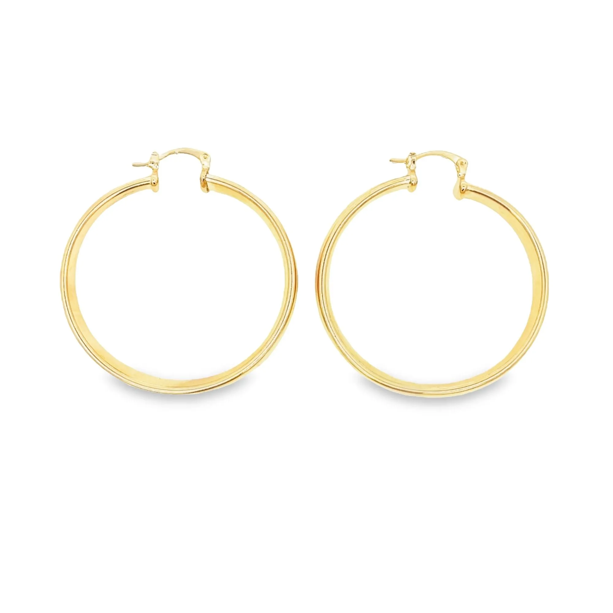 Large Endless Hoop Earrings (J37)